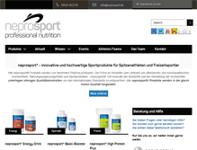 Tablet Screenshot of neprosport.de